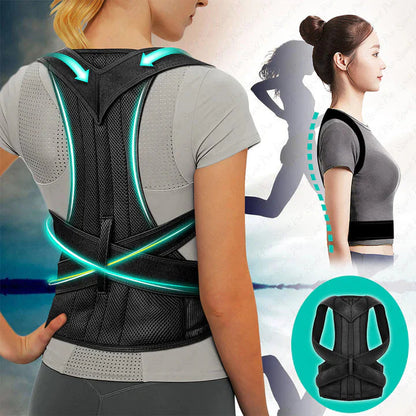 Breathable Back Posture Corrector – Adjustable Support for Spine & Shoulder Alignment